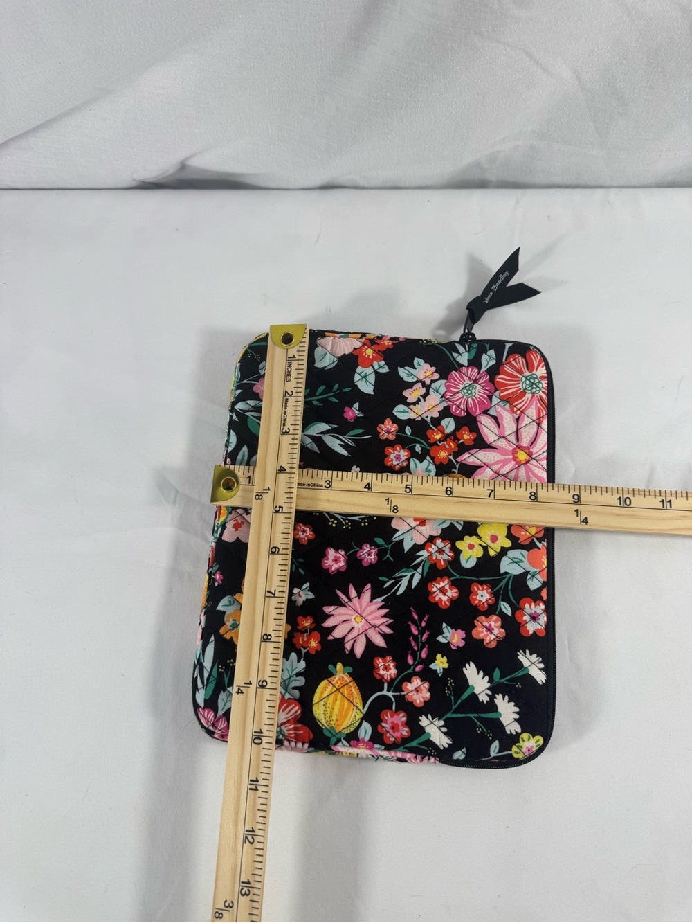 Vera Bradley Tangerine Twist Quilted Tablet Sleeve Case Boho GrandmaCore Floral